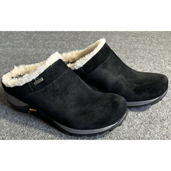 Dansko Parson Clogs Women’s 6.5 Black Suede Fur Lined Slip On Shoes Waterproof - Picture 6 of 15